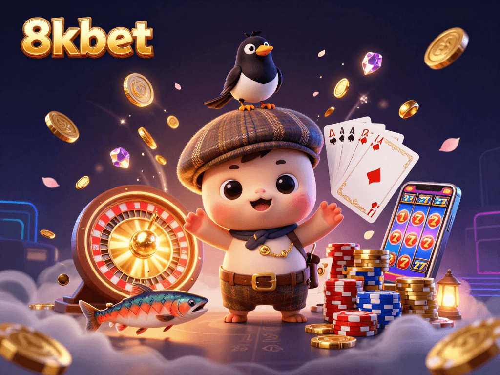 Experience exciting gaming with 8xbet, where colorful characters and dynamic casino elements come alive!