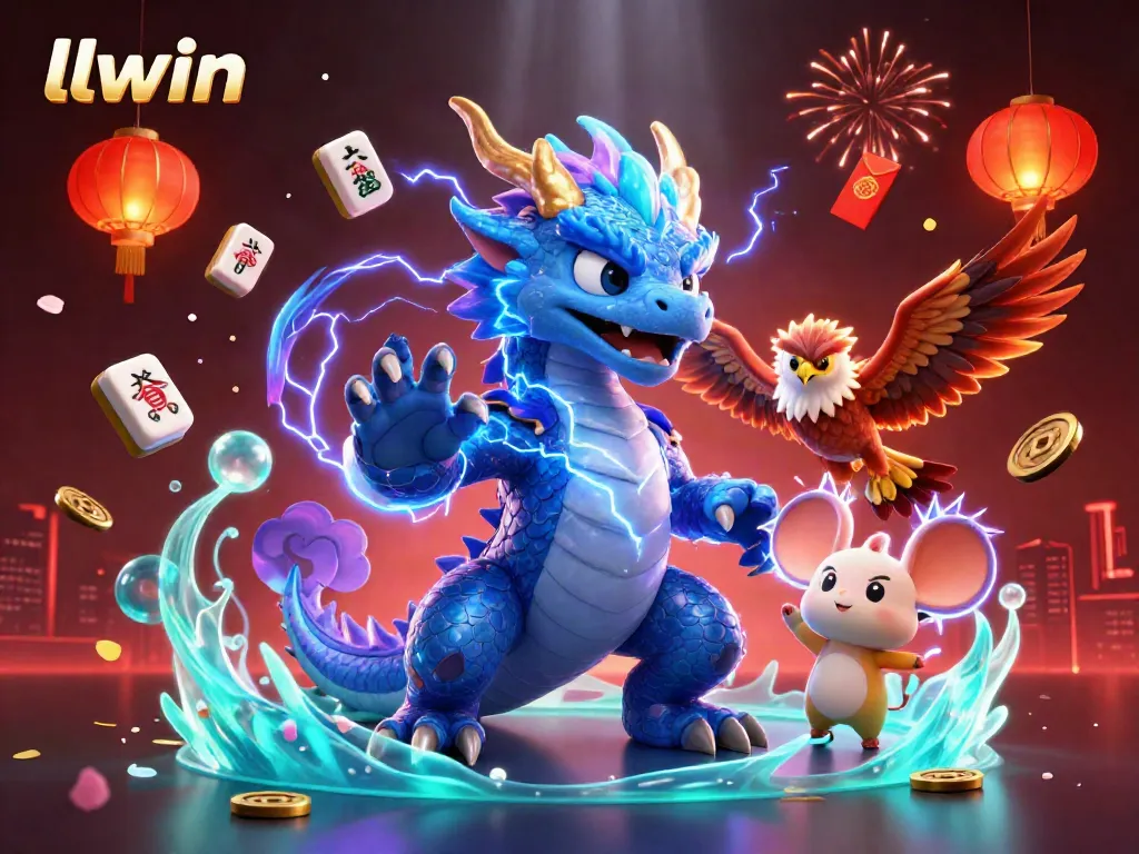 Experience the thrill of llwin through dynamic gaming elements in an electrifying scene.