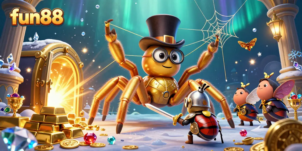 Experience thrills with fun88 in a magical casino scene featuring unique characters.