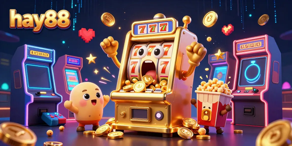 Spin the reels and win big with hay88's exciting golden slot machines, filled with coins and joy.