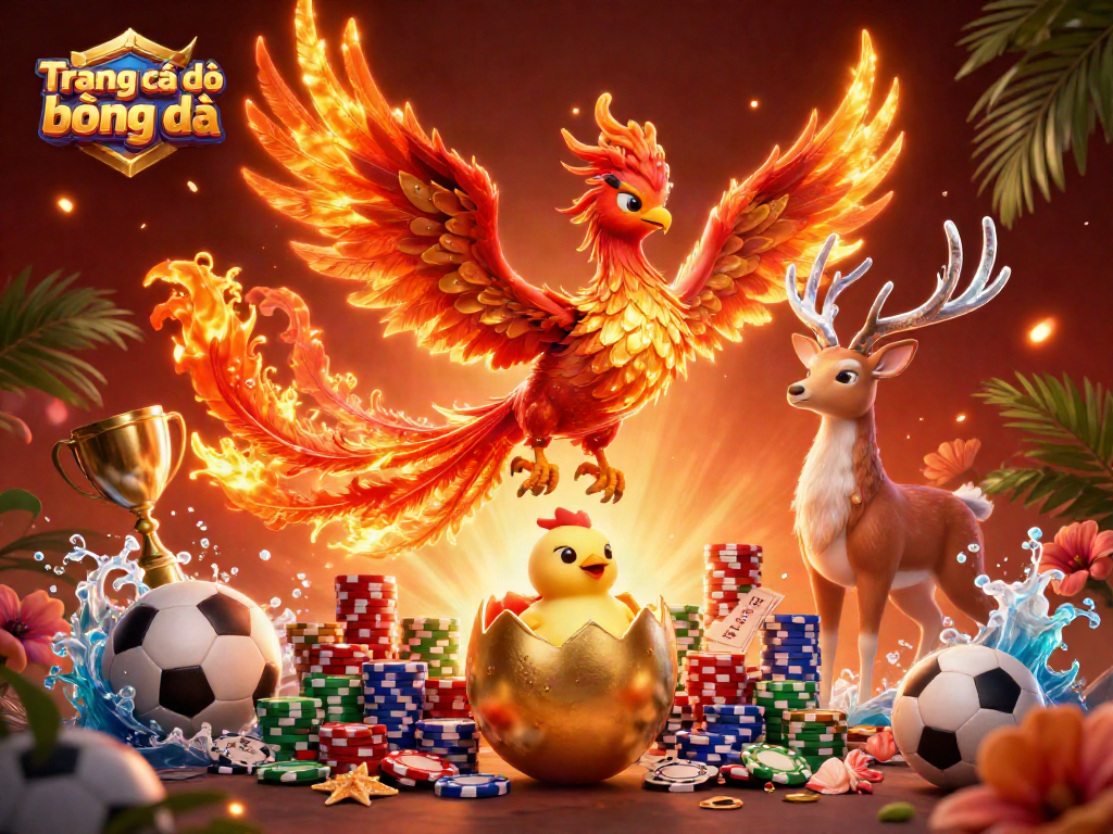 Engage with Trang cá độ bóng đá through dynamic betting elements and vibrant characters in this rich 3D illustration.
