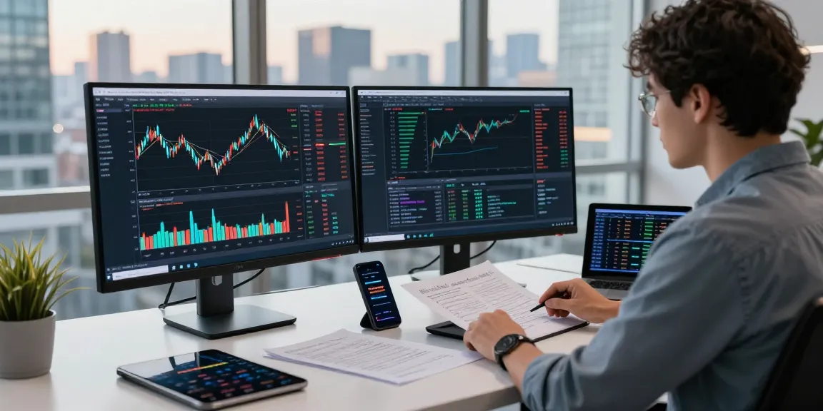 Discover real-time soybean oil futures API trading analysis in a modern office environment.