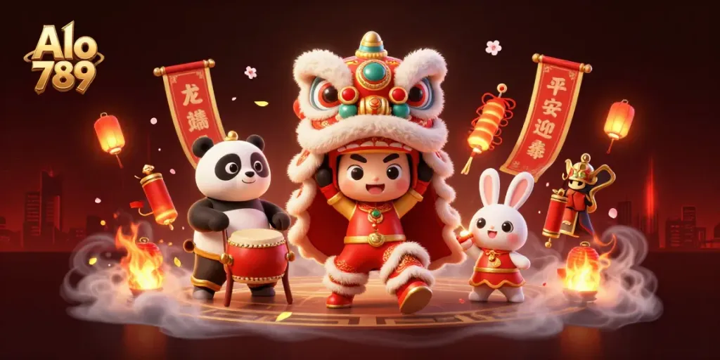 Alo 789 showcases exciting online cockfighting action with vibrant characters and dynamic elements in 3D.