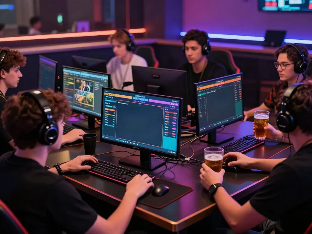 Dynamic online gaming scene with friends engaged in betting at SV88.