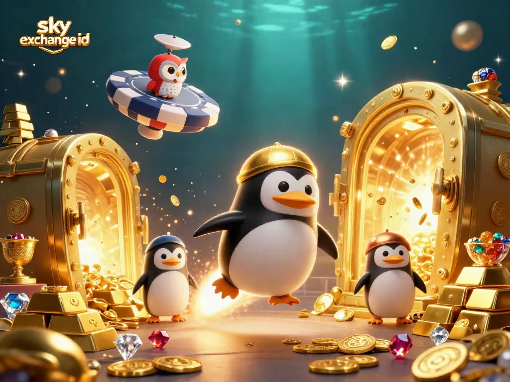 Experience thrilling action with the sky exchange id as a golden penguin blasts to a casino space station.