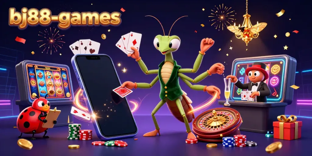 Experience thrilling gameplay at bj88-games featuring vibrant casino elements and captivating characters.