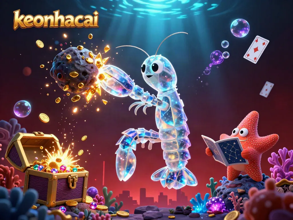 Engage in sports betting with keonhacai, showcasing dynamic characters and casino elements.