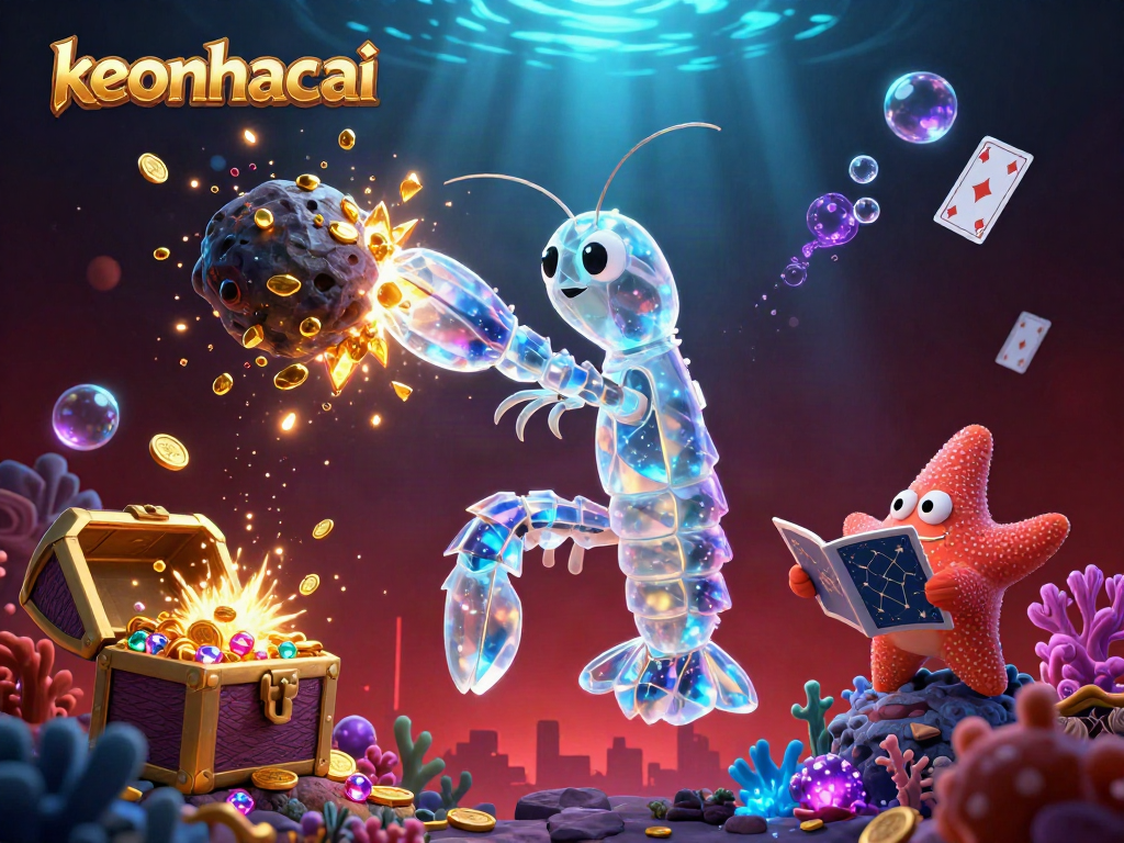 Engage in sports betting with keonhacai, showcasing dynamic characters and casino elements.