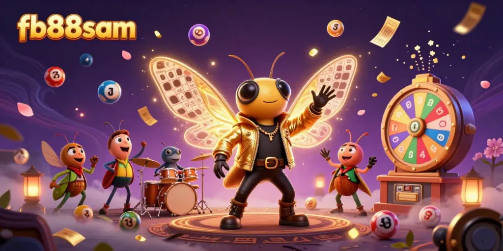 Experience thrilling gameplay at fb88sam with vibrant lottery elements and engaging characters.